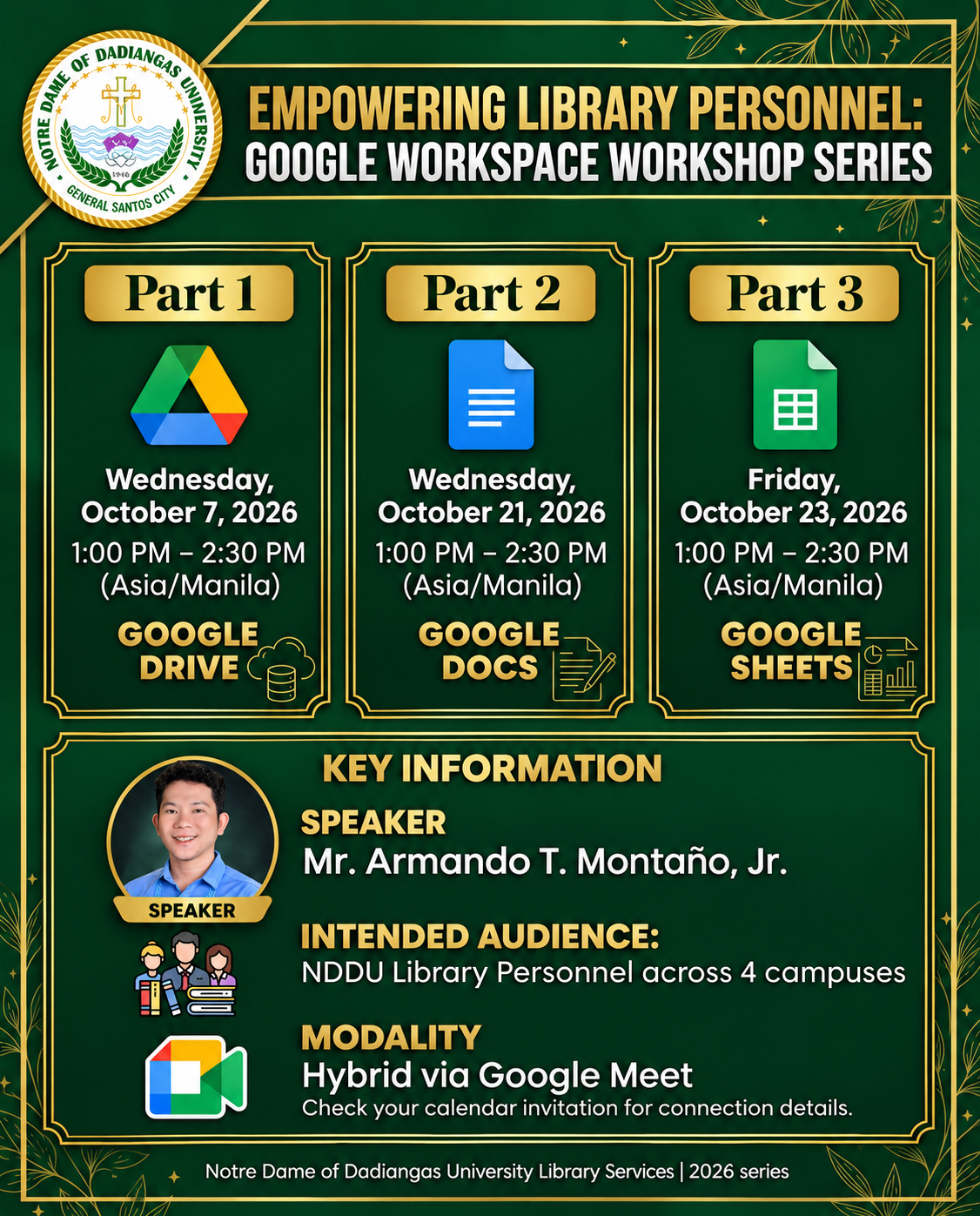 GOOGLE WORKSPACE TRAINING | BPML TEAM